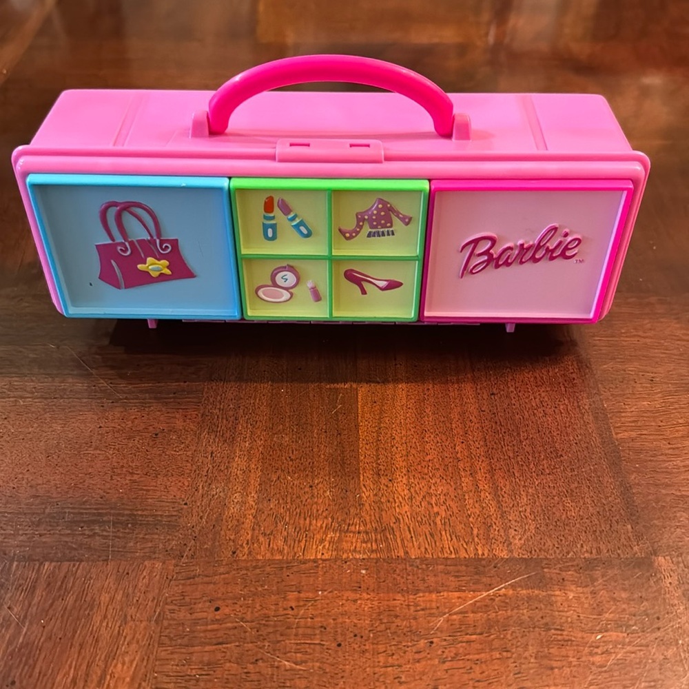 Vintage Mattel Barbie Doll Accessory Case with Handle